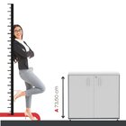 Armário Baixo 02 Portas Pivotante Ab700p25 Grafito/cinza