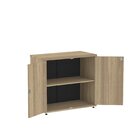 Armário Baixo 02 Portas Pivotante Ab700p25 Noce Naturalle