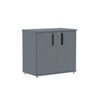 Armário Baixo 02 Portas Pivotante Abc745 Grafito