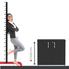 Armário Baixo 02 Portas Pivotante Grafito/preto