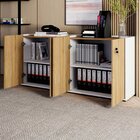 Armário Baixo 158,5cm Duplo Com 4 Portas Tampo Embutido Corpo