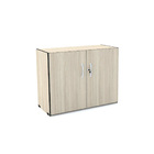 Armario Baixo 2 Portas Pandin Maxxi - Nogueira/preto