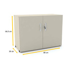 Armario Baixo 2 Portas Pandin Maxxi - Ovo