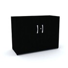 Armário Baixo 2 Portas Pandin Maxxi - Preto