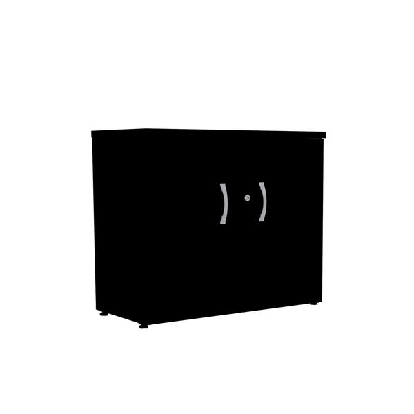 Armário Baixo 2 Portas Pandin P25 - Preto