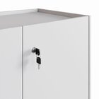 Armário Baixo 80cm Com 2 Portas E Tampo Embutido Para Escritó