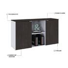 Armário Baixo C/02 Portas E Nicho 75x135x42cm