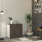 Armário Baixo Com 2 Portas 75cm X 80cm X 42cm Branco/terracota