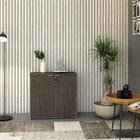 Armário Baixo Com 2 Portas 75cm X 80cm X 42cm Branco/terracota