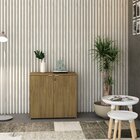 Armário Baixo Com 2 Portas 75cm X 80cm X 42cm Vermont Oak / B