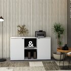 Armário Baixo Com 2 Portas E Nicho 75cm X 135 Cm X 42cm Branco