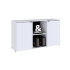 Armário Baixo Com 2 Portas E Nicho 75cm X 135 Cm X 42cm Branco