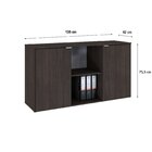 Armário Baixo Com 2 Portas E Nicho 75cm X 135cm X 42cm Terrac