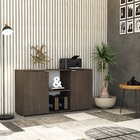 Armário Baixo Com 2 Portas E Nicho 75cm X 135cm X 42cm Terrac