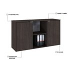 Armário Baixo Com 2 Portas E Nicho 75cm X 135cm X 42cm Terrac