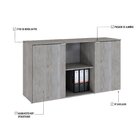 Armário Baixo Com 2 Portas E Nicho 75x135x42cm Snow /branco