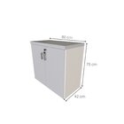 Armário Baixo Com 2 Portas Para Escritório / Home Office Bran