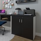 Armário Baixo Com 2 Portas Para Escritório / Home Office Bran