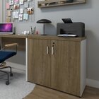 Armário Baixo Com 2 Portas Para Escritório / Home Office Bran