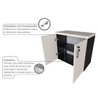Armário Baixo Com 2 Portas Para Escritório / Home Office Pret