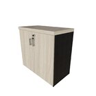 Armário Baixo Com 2 Portas Para Escritório / Home Office Pret