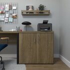 Armário Baixo Com 2 Portas Para Escritório / Home Office Pret