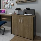 Armário Baixo Com 2 Portas Para Escritório / Home Office Pret