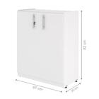 Armario Baixo Com 2 Portas Versare Branco