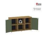 Armário Baixo Com Nicho 2 Portas Pivotante Credenza Samba/sal