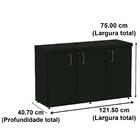 Armário Baixo Credenza Pe40 Pandin 121,50 Cm (largura) Em Mdp