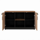 Armário Baixo Credenza Web40 1,20 X 0,45 2 Portas - Nogal Sev