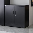 Armário Baixo De Aço Reforçado Com Chave Escritório Preto
