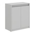 Armário Baixo Espresso Móveis Cinza