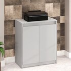 Armário Baixo Espresso Móveis Cinza