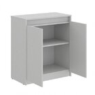 Armário Baixo Espresso Móveis Cinza