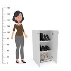 Armário Baixo Multiuso 2 Portas 2 Prateleiras Cajamar Branco