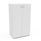 Armário Baixo Multiuso 2 Portas 2 Prateleiras Cajamar Branco