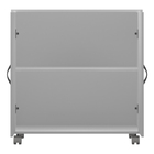 Armário Baixo Multiuso Em Mdf Branco Com 2 Portas Rodizio