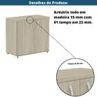Armário Baixo P25 Pandin 80 Cm (largura) Em Mdp Cor Castanhei
