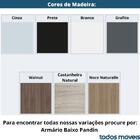 Armário Baixo P25 Pandin 80 Cm (largura) Em Mdp Cor Castanhei