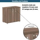 Armário Baixo P25 Pandin 80 Cm (largura) Em Mdp Cor Walnut Co