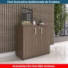 Armário Baixo P25 Pandin 80 Cm (largura) Em Mdp Cor Walnut Co