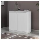 Armário Baixo Para Escritório 2 Porta Branco Meta Caemmun