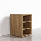 Armário Baixo Para Escritório 2 Prateleiras Em Tamburato Ficu