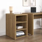 Armário Baixo Para Escritório 2 Prateleiras Em Tamburato Ficu