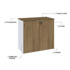 Armário Baixo Para Escritório Bp 2 Pt Worklab