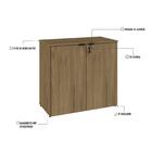 Armário Baixo Para Escritório Bp 2 Pt Worklab