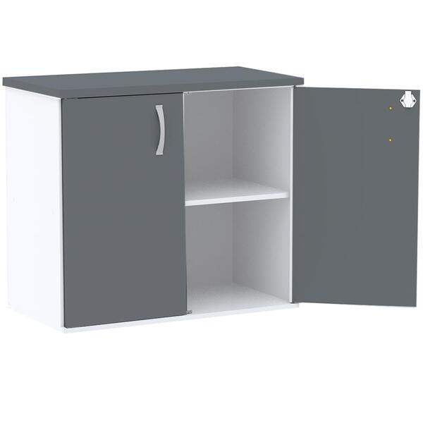 Armário Baixo Pe25 Pandin 80 Cm (largura) Em Mdp Cor Branco E