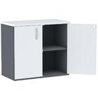 Armário Baixo Pe25 Pandin 80 Cm (largura) Em Mdp Cor Grafito