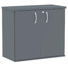 Armário Baixo Pe25 Pandin 80 Cm (largura) Em Mdp Cor Liso Gra